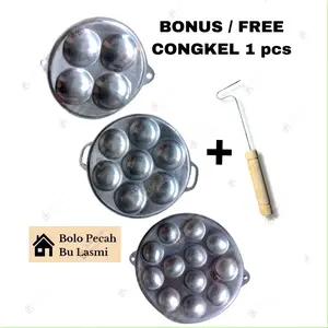 Cetakan Telur Congkel / Cetakan Cilor Maklor / Baklor / Takoyaki / Cetakan Kue Apem / Cetakan Kue Cubit / Cetakan Kue Lumpur / Cetakan Telur Puyuh / Cetakan Serabi