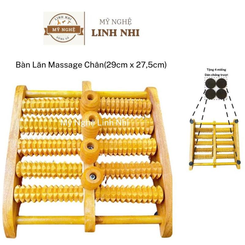 Bàn lăn massage chân bằng gỗ tự nhiên bấm huyệt thư giãn hiệu quả - Mỹ Nghệ…