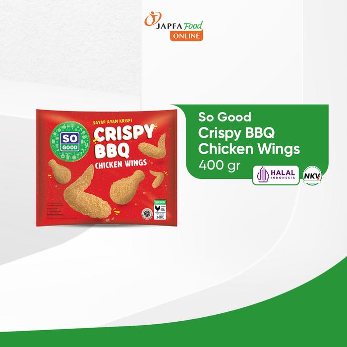 Gambar So Good Crispy BBQ Chicken Wings / Sayap Ayam Krispi BBQ 400 gr dari Japfa Food Online Kota Administrasi Jakarta Timur Tokopedia