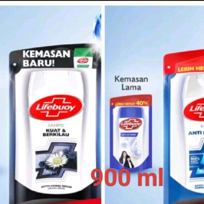 Gambar Lifebuoy Shampo 900 ml Refil /biru dari BundaSun Kota Surabaya Tokopedia