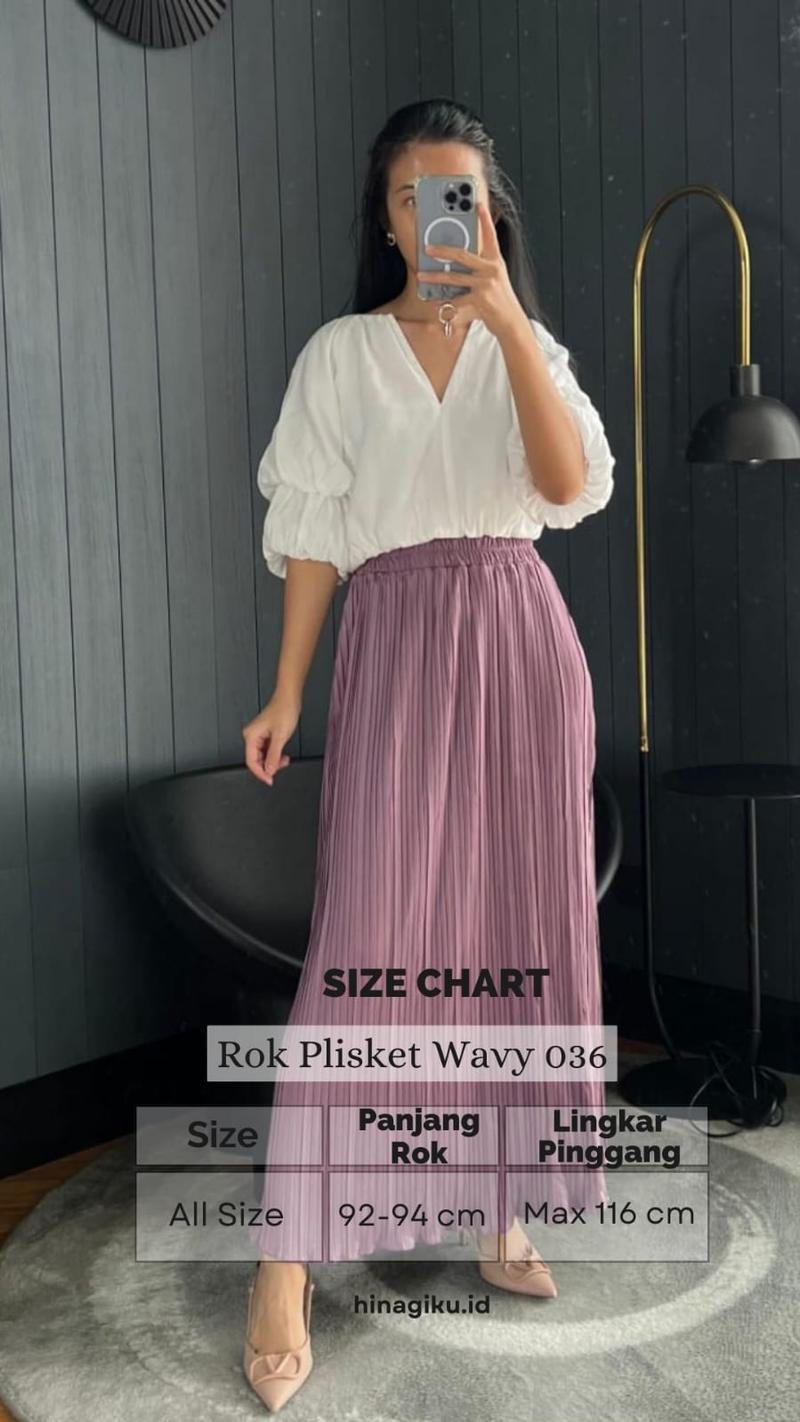 Product Introduction of HNGK Rok Plisket BB Mayung / Rok Plisket Mayung / Pleated Skirt Dewasa (036) Formal Karet Nyaman Stretch 2