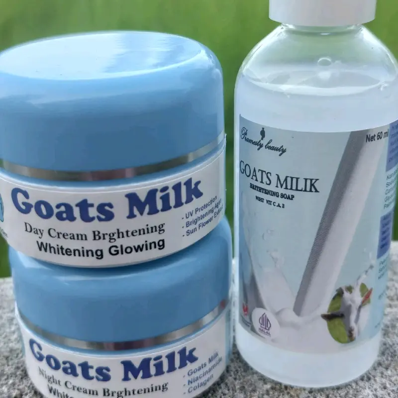 Paket Pemutih wajah Cream Susu Domba Pencerah Wajah Menghilangkan Flek Hitam - Mencerahkan Pelembab Muka 3