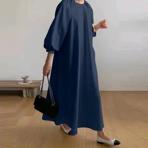 Hamidah gamis tangan 3/4 viral kekinian