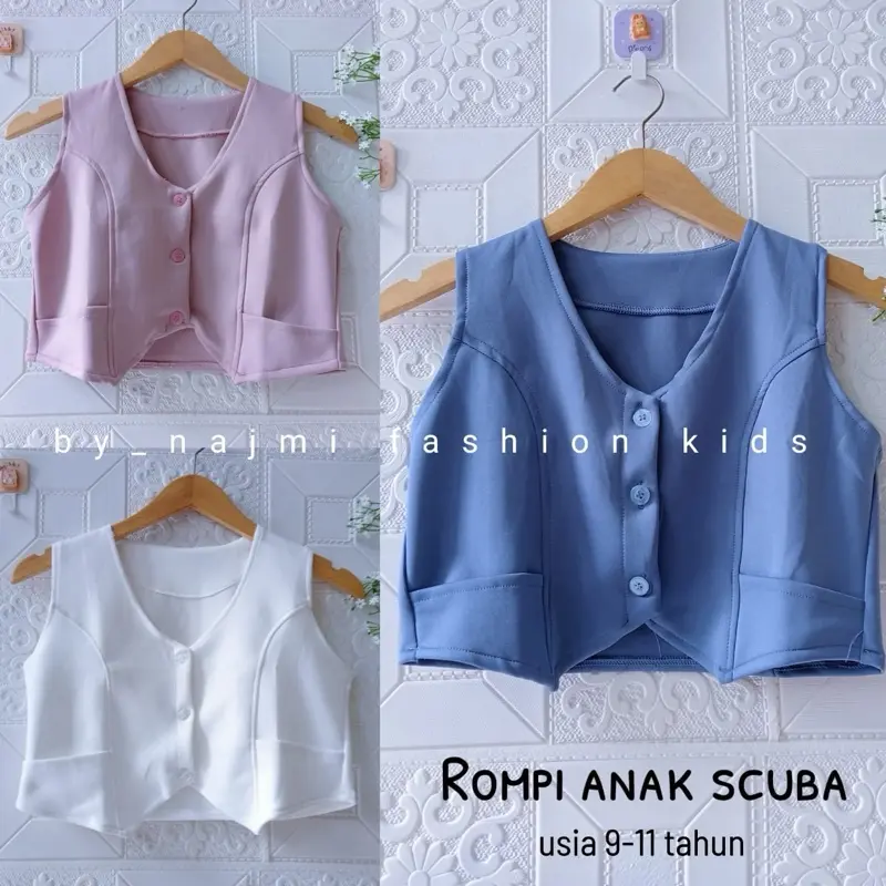 Rompi Scuba Anak Kekinian 9-11 Tahun - Fashion Anak-anak