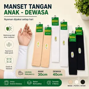 Manset tangan anak sekolah murah SD SMP wSMA Panjang Muslim deker rajut Hitam Handsock