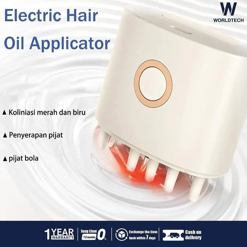 Electric Hair Oil Applicator and Scalp Massager 2 in 1 alat pijat electric Scalp Oil Applicator Head Massager for Hair Treatment Growth Facial Elektrik Punggung Wajah Tubuh Machine 0