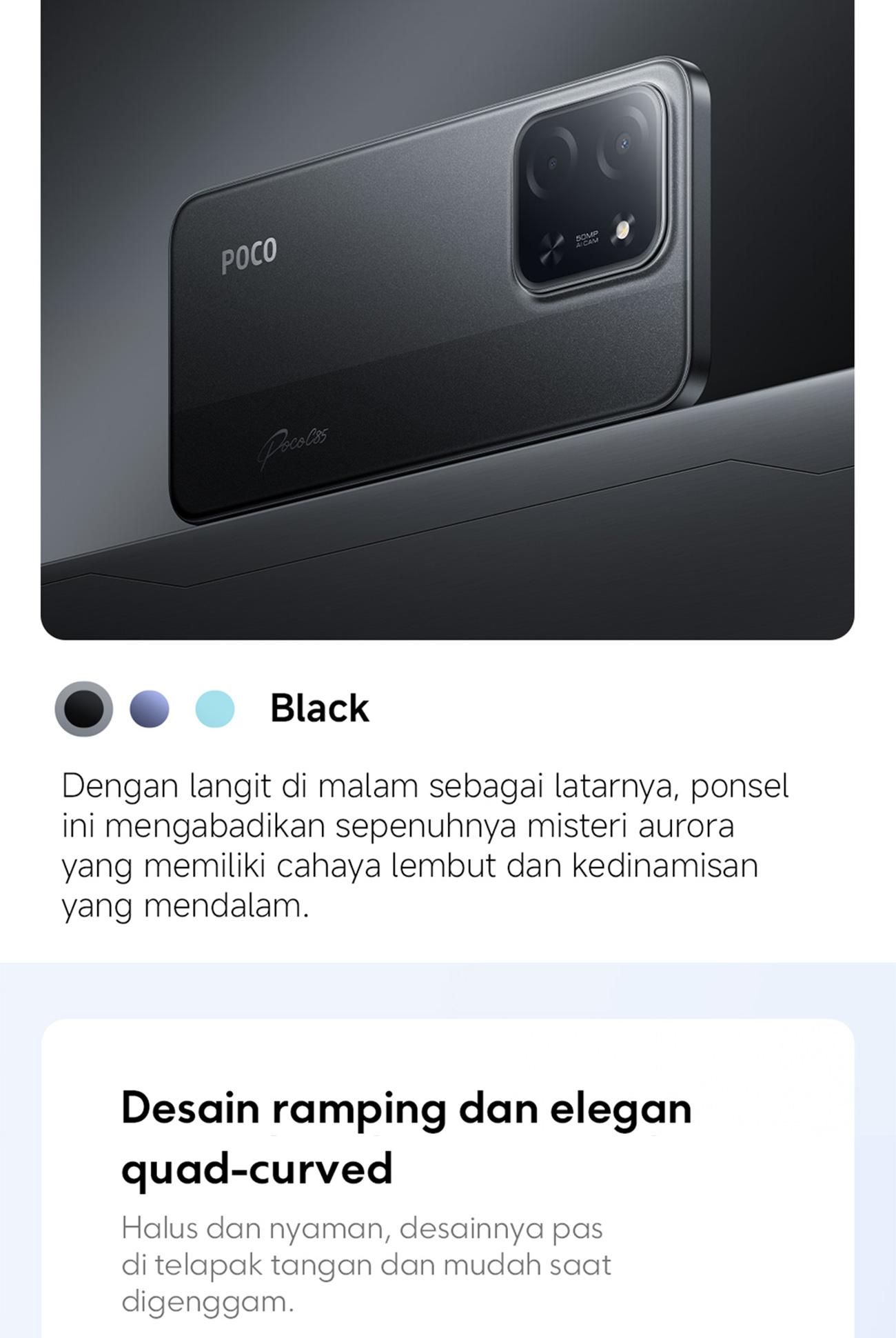 [Ibnu] POCO C85 (6/128 GB) (8/256 GB) Baterai besar 6000mAh dengan pengisian daya 33W | Ekspansi RAM hingga 16GB | Layar imersif 6.9" 120Hz | 50MP kamera ganda AI [Official Store]