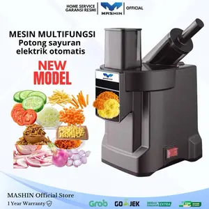 Mashin - Mesin Pemotong Listrik Sayur Buah Pengiris Pencacah 3in1 Komersial (Slicer, Shredde, Dice) Otomatis
