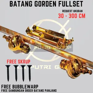 BATANG GORDEN FULLSET BISA REQUEST UKURAN 30 - 300 CM