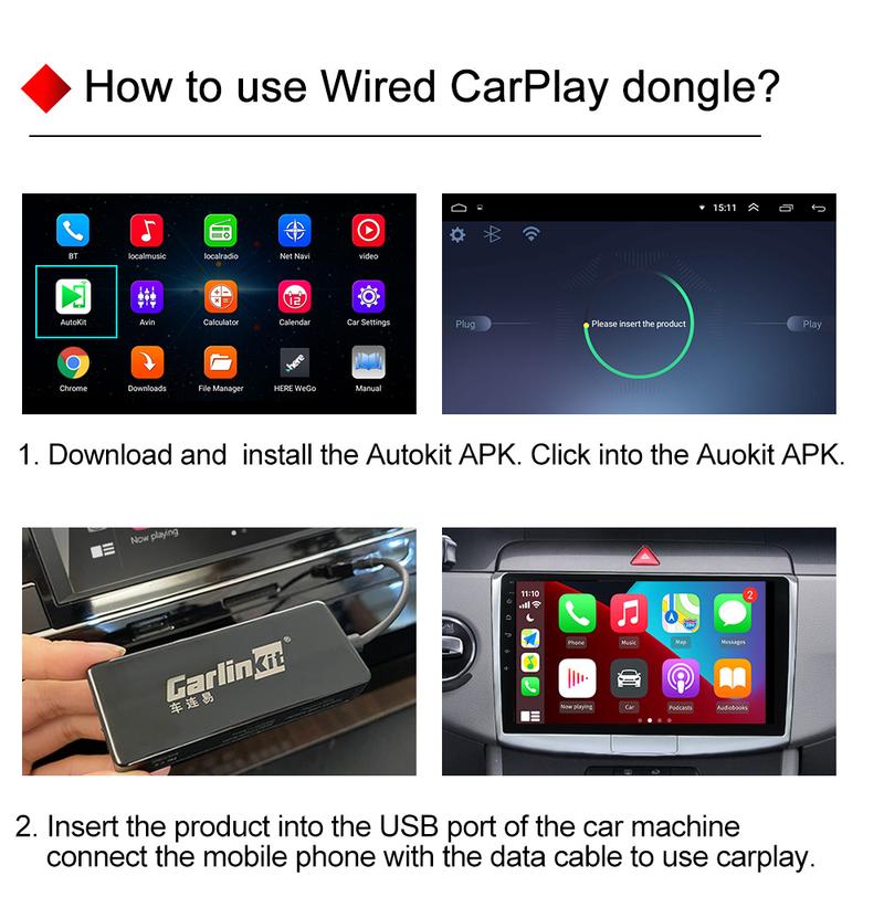 Product Introduction of CarlinKit CCPA Wireless CarPlay AI Box Wireless Android Auto USB Dongle Mirrorlink Bluetooth Auto Connect For Android Car Radio 31