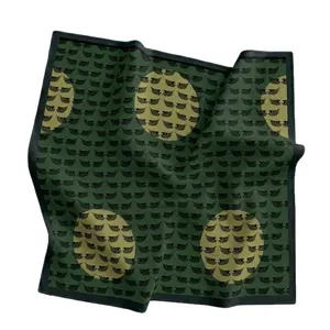 Bangbung shop-Syal Bandana Premium Motif Wing Dark Green - Scarf-aksesoris kepala bando slayer