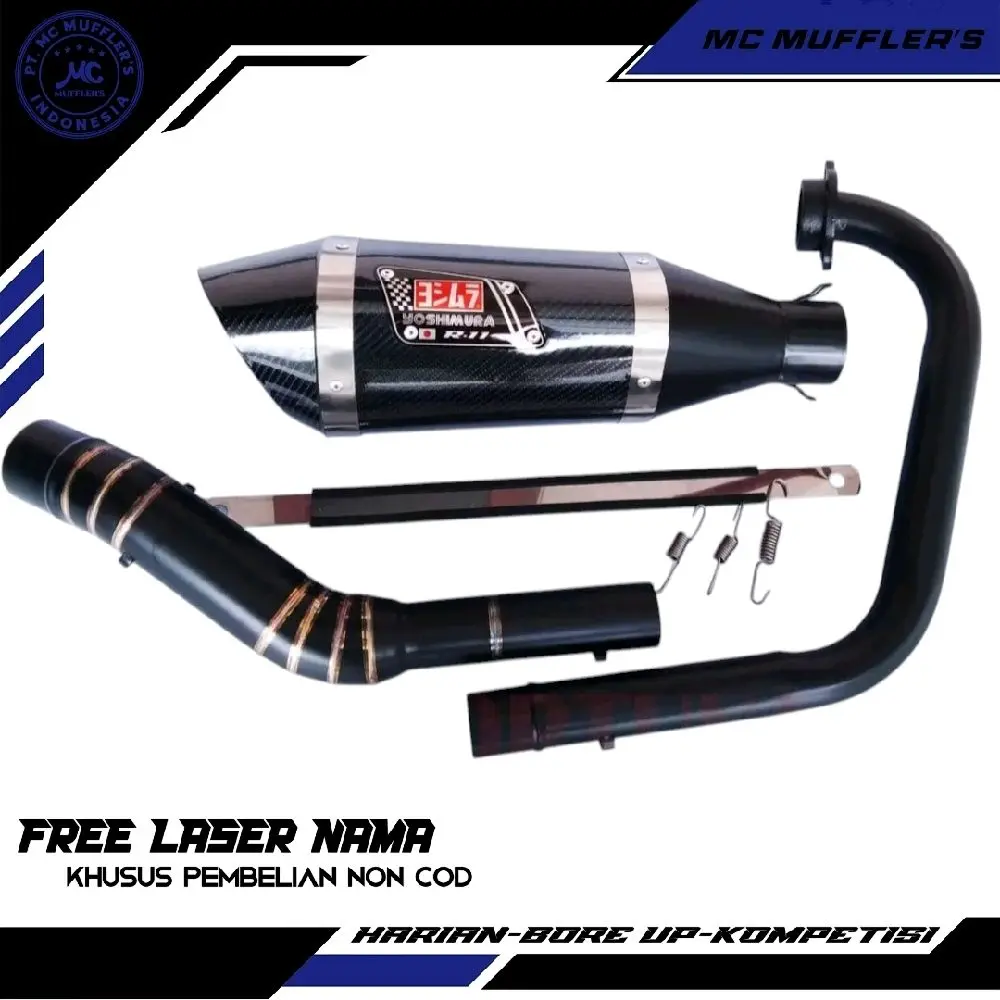 Knalpot racing Yoshimura R11,Vixion Cbr150 GSX150r R15v2 v3 cb150 Byson Jupiter MX 135 mx king 150 Verza Scorpio Megapro Xabre Tiger