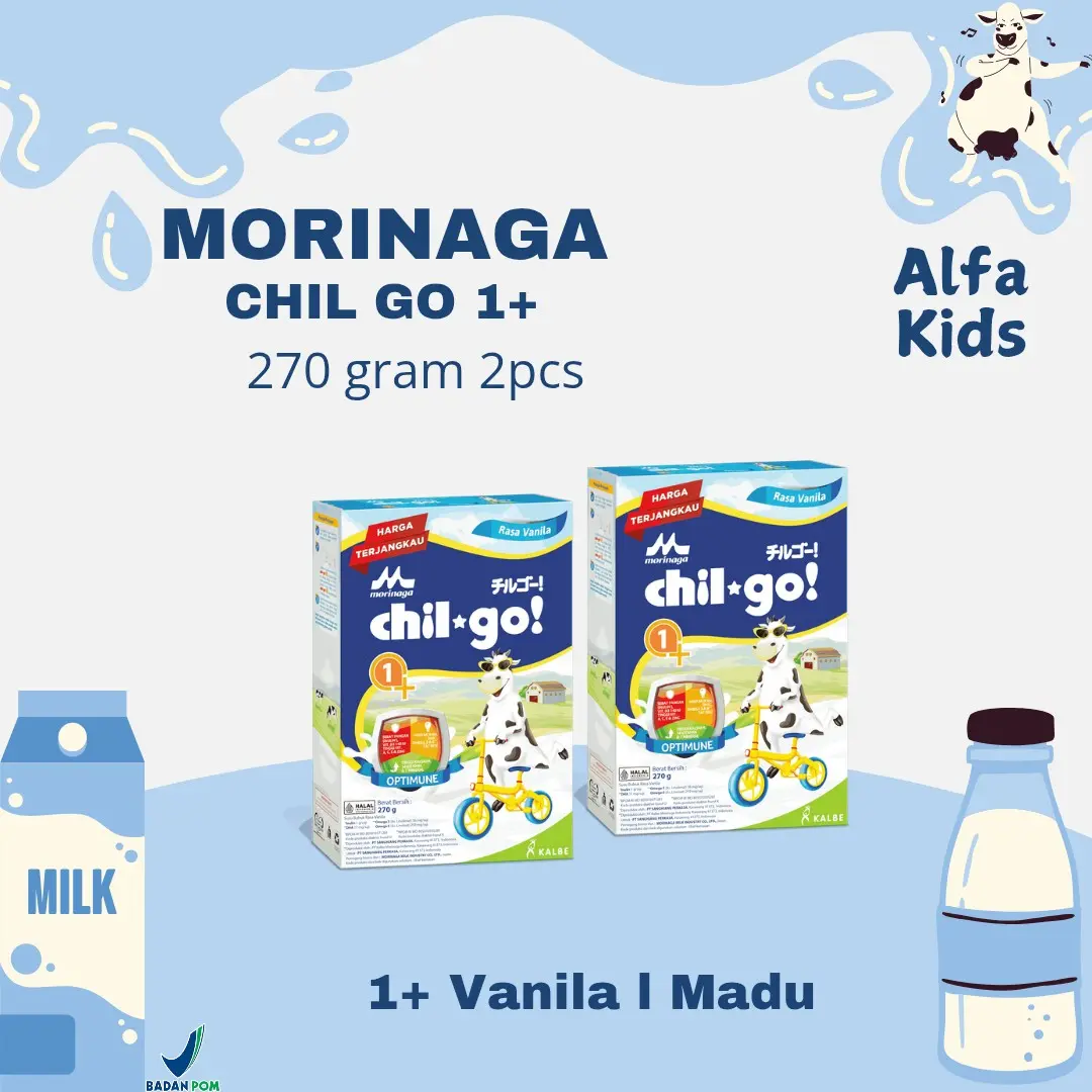 Susu Bubuk Morinaga CHIL*GO kemasan 270gr 2box Powder
