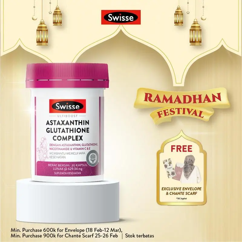swisse astaxanthin glutathione complex Payday Sale Terakhir: Rp319.900 Thank you @swisse.my for the