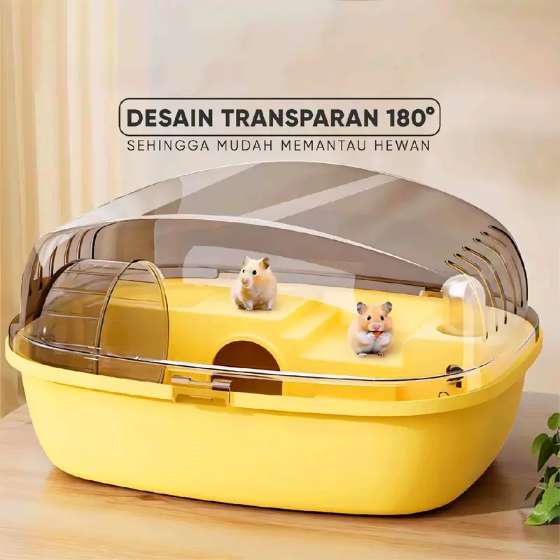 KANDANG HAMSTER 1 SET PORTABLE《MODEL OVAL》PREMIUM 3