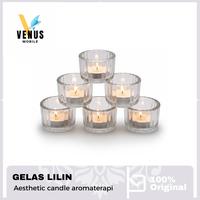 Gambar Gelas Lilin aesthetic candle Holder aromaterapi Glass ware Tempat Lilin Kaca Tebal Modern Tea Light - SIZE KECIL | 1F dari Venus Mobile Kota Administrasi Jakarta Barat 1 Tokopedia