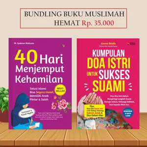 (READY STOCK )_Bundling Buku 40 Hari Menjemput Kehamilan dan Kumpulan Doa Istri untuk Sukses Suami