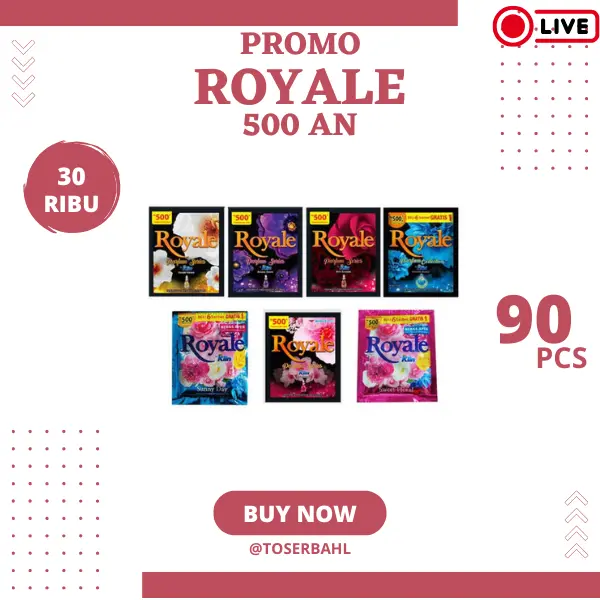 [LIVE] 90 PCS ROYALE PEWANGI PAKAIN 500 AN BISA COD pelicin pakaian 0