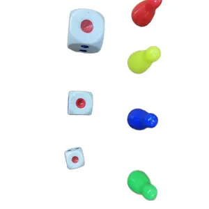 Mainan Pion Besar 4pcs + Dadu Berbagai Ukuran - Toys, Dolls