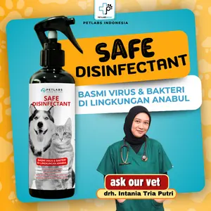 Penghilang Kutu Disinfectan Cair Basmi Virus dan Bakteri di Lingkungan Anabul 250 ml PETLABSNESIA Petlabs