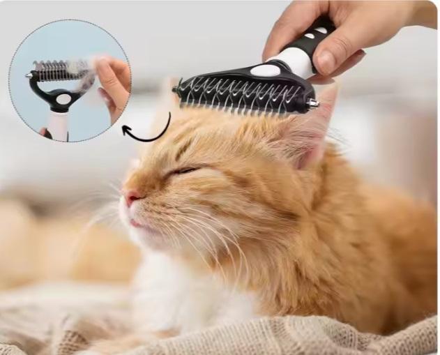 Professional Pet Grooming Deshed and Demat Comb with Double-Sided ...