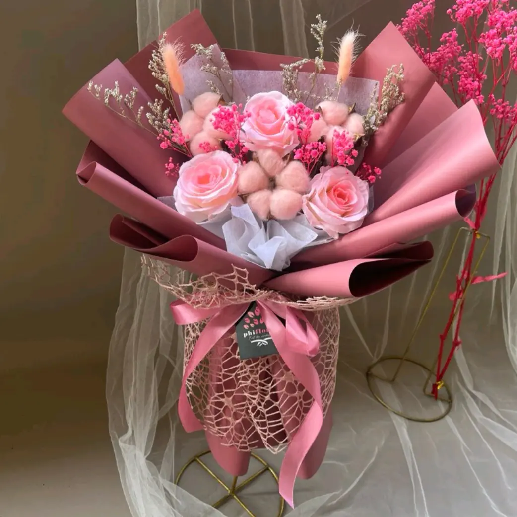 buket Engagement buket artifical buket rustik hadiah spesial