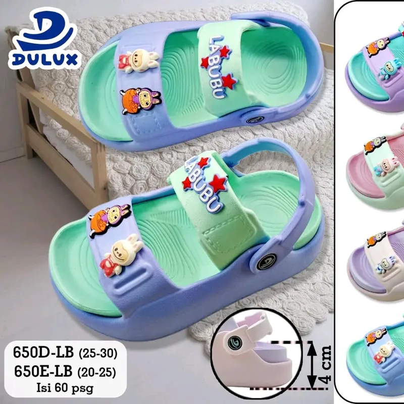 Sandal Jelly Anak Cewek Labubu Tali Belakang. Dulux 650d-LB SEO 0