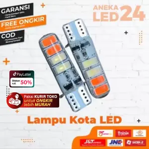 Lampu kota Led t10/lampu senja  12 dan 24 volt dua warna (2 PCS)