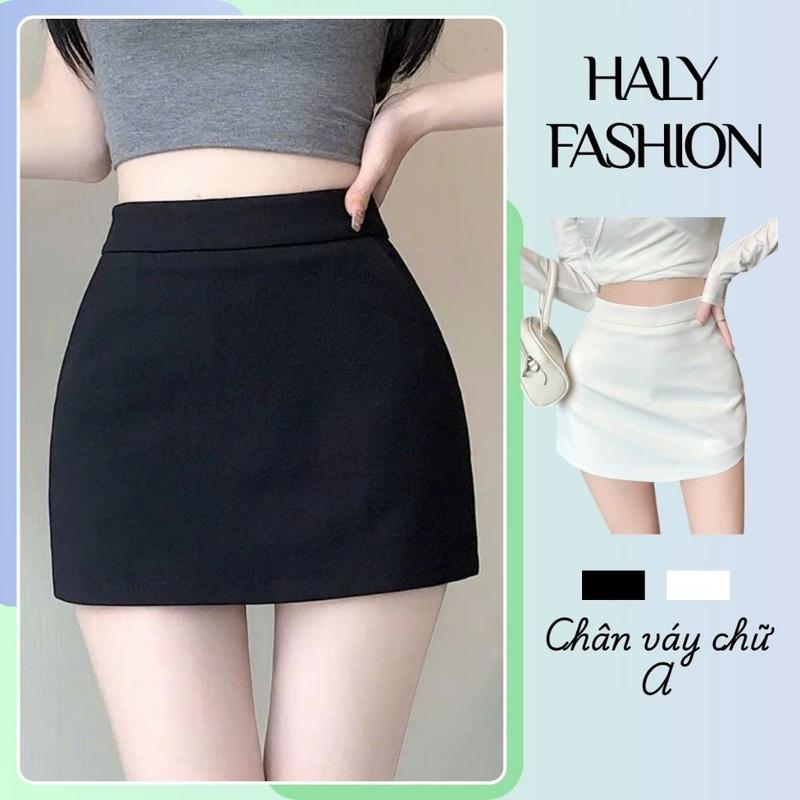 Chân váy ngắn chữ A dáng ôm chất umi co giãn mềm mại tôn dáng Women