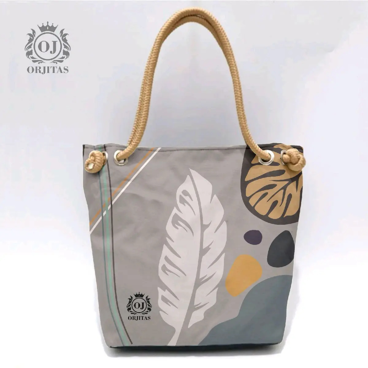 Totebag Wanita Talis Sumbu Motip Printing - Ukuran 32x40x10 cm