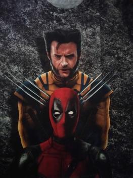 Product Review of Kaos Fullprin Wolverine Deadpool Wallpaper | Kaos AOP Wolverine Deadpool film Depan belakang from R**4 0