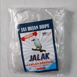 Jas Hujan Kresek Poncho Transparan Merk Merk Jalak atau Merk Balap atau Merk Jangkrik.  Mau pilih warna juga ada. Tinggal Pilih. Bisa request putih transparan Atau Bisa Pilih warna