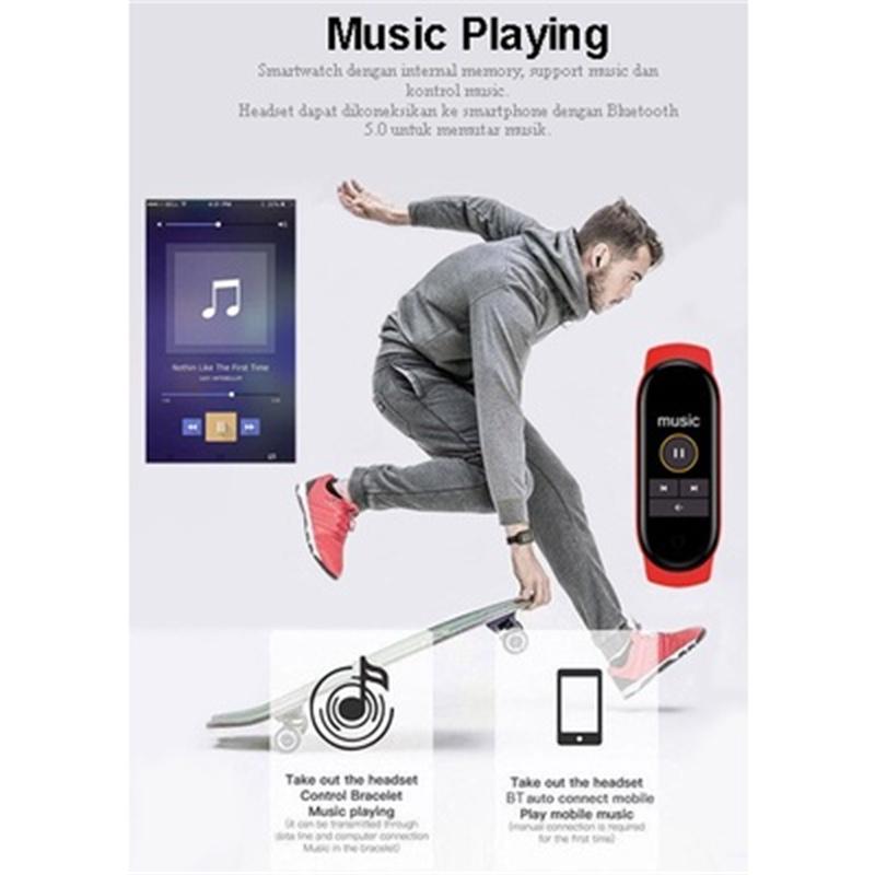 Product Introduction of Aokeyo M6 Smart Watch Pelacak Kebugaran Bluetooth Smart Band Smart Display Detak Jantung Jam Tangan Digital Tahan Air Jam Tangan Olahraga Wanita Pria 34