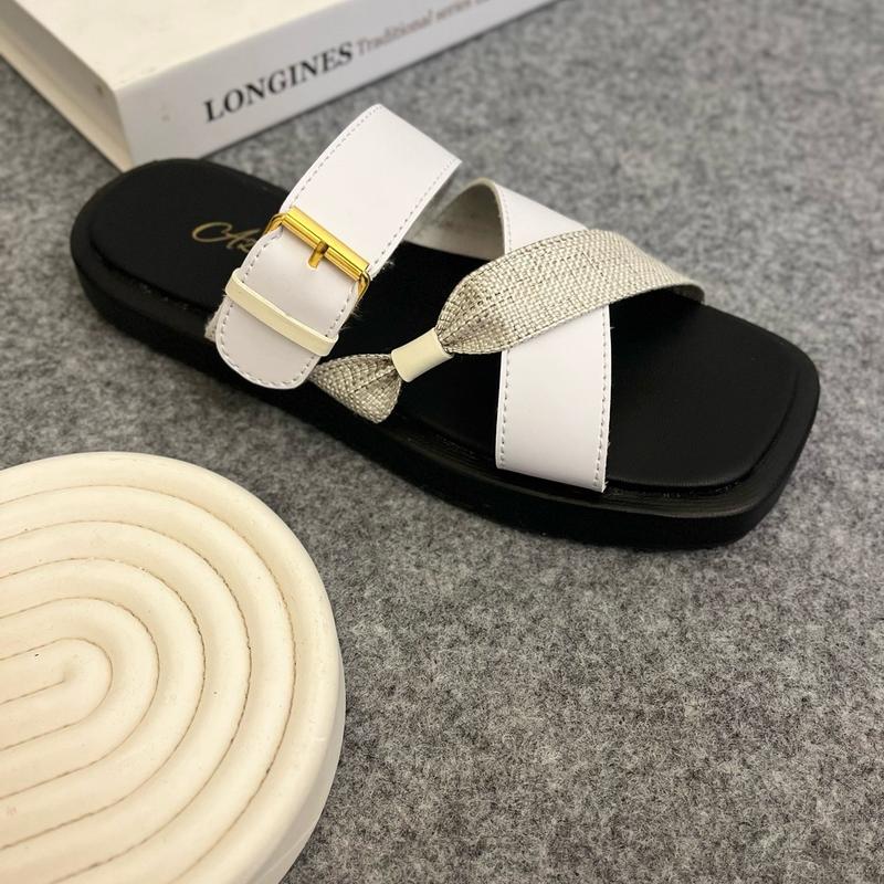 Sendal Selop Silang Sandal Wanita Platform Korea Style Kekinian 8