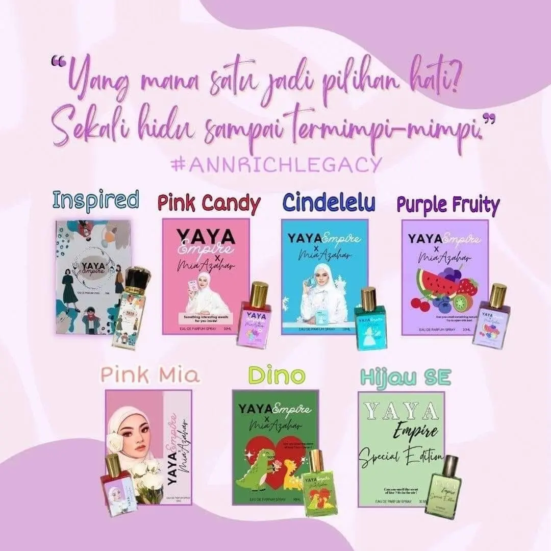 PINK CANDY PERFUME YAYA EMPIRE x MIA AZHAR
