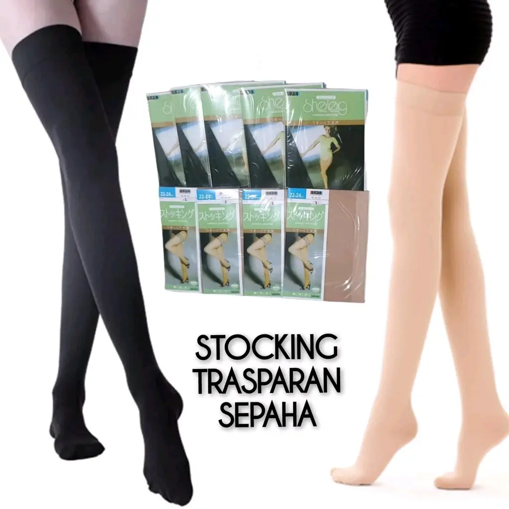 STOCKING WANITA SEPAHA TRANSPARAN