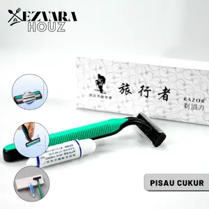 EH - Alat Cukur Manual Tajam Berkualitas Tinggi Mudah Digunakan Untuk Merapikan Kumis Rambut Leher dan Jenggot Pria