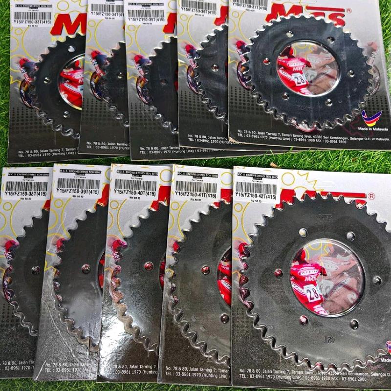 MCS 415 SPOCKET HITAM Y15 Y16 FZ150 YAMAHA BLACK - TikTok Shop Malaysia