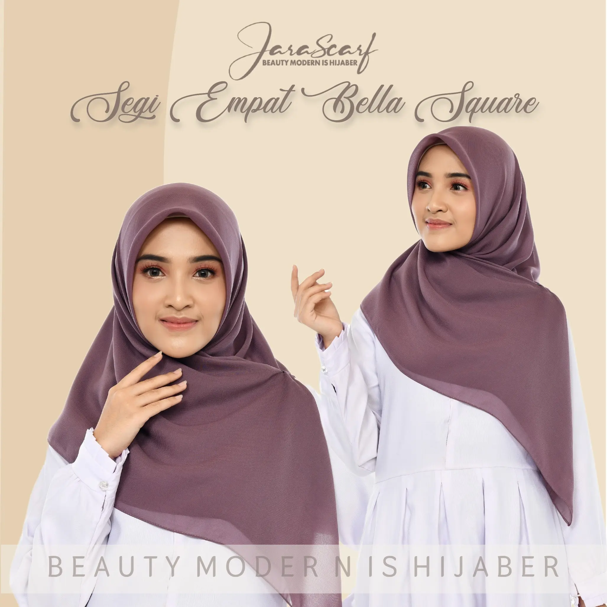 HIjab Segiempat Bella Square Premium Jara Scarf