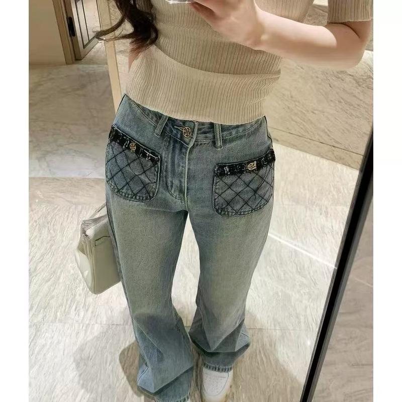 Product Introduction of Quần Jean Denim Cạp Cao, Phong Cách Châu Âu, Bó Sát Và Dễ Phối Đồ Dành Cho Nữ, Đầu Xuân Năm 2025, Quần Dài Ống Đứng Hẹp, Thời Trang Và Hợp Xu hướng 3