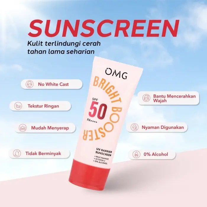 OMG OH MY GLOW UV Barrier Sunscreen SPF 50 PA++++ 25 ml | Sunblock | Paviola sunscreen  kulit 3