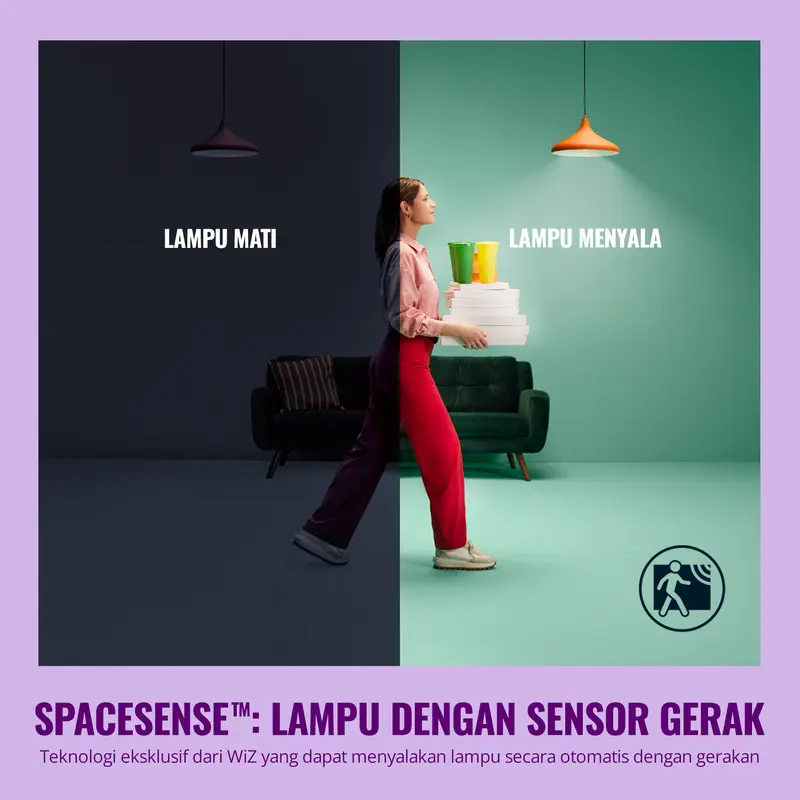 WiZ Lampu Smart LED WiFi Smart Bulb RGB Warna 8,5W, 8,5W Multipack, 13W 1