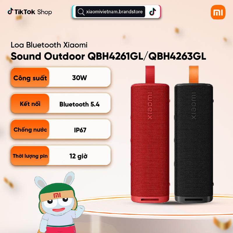 Loa Bluetooth Xiaomi Sound Outdoor QBH4261GL/QBH4263GL - Âm thanh sống động 30W mạnh mẽ - Bluetooth 5.4 - Pin 2600mAh