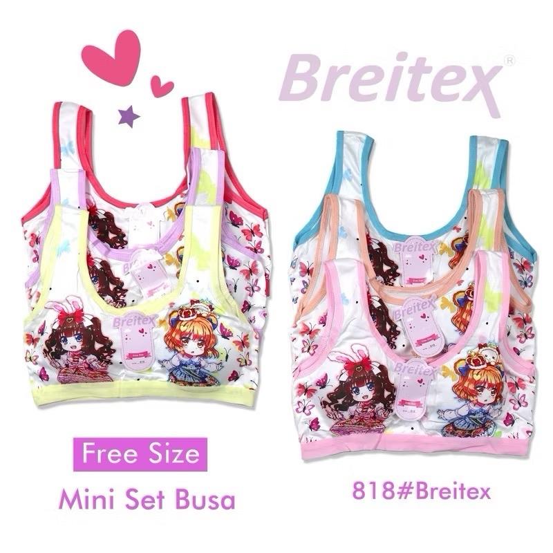 6 Pcs Miniset Anak Bra Kembem Busa Lepas Pasang Motif Lucu Dalaman Anak Wanita Murah - Fashion 1