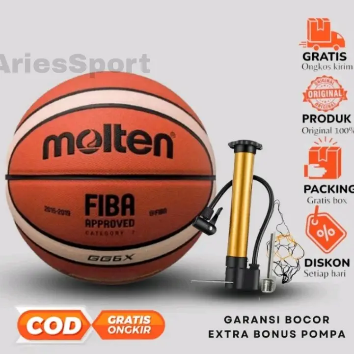 MOLTEN Bola Basket Molten bg4500 bg500 ORIGINAL Bola Basket Size 7 6
