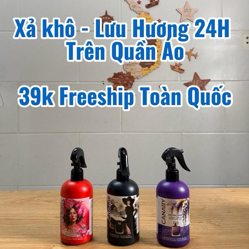 Xịt Thơm Quần Áo - Xả Khô Quần Áo Chăn Mềm Rèm Cửa - Hương Nước Hoa Cao Cấp Diệt Khuẩn - Lưu Hương 24h - Chai 300ml Dùng 3-4 Tháng