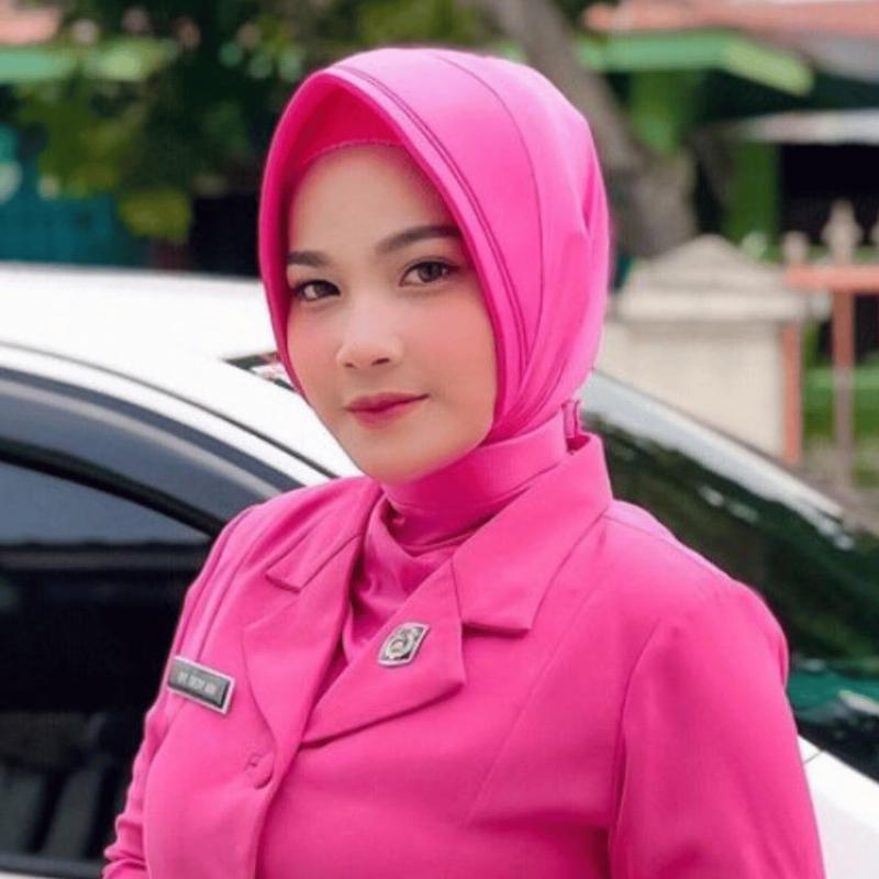 Jilbab Dinas Bhayangkari Pns Polri Premium Hijab Bayangkari Instan Anti Tembem Pad Busa Tebal Kerudung Muslim Nyaman tali 3
