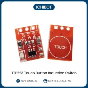 TTP223 Sensor Sentuh Kapasitif 1-Channel Self-Locking Inching Arduino