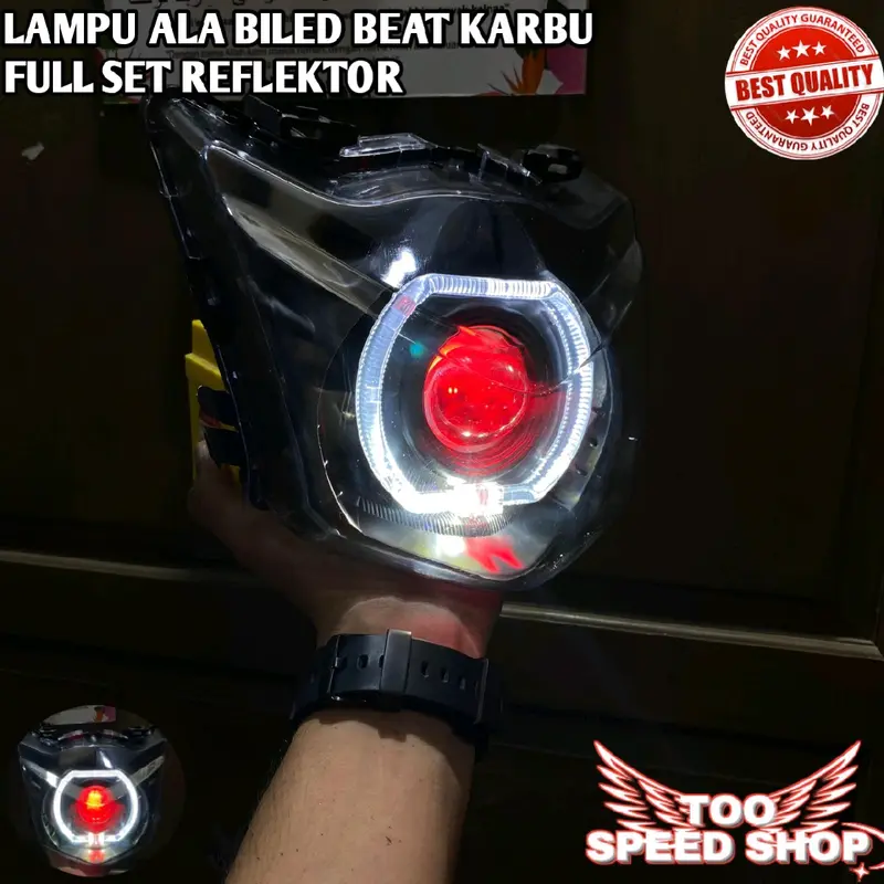 lampu biled beat karbu 4,5 inc full set tinggal pasang 1