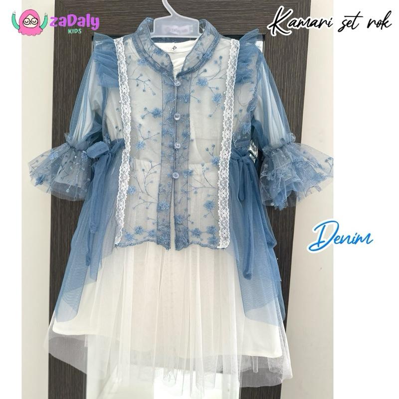 KAMARI set rok anak ice blue,burgundy,set gaun anak,set rok anak lebaran.,kebaya anak,gamis lebaran anak kekinian usia 2-15 tahun Setelan Muslim anak Panjang 6